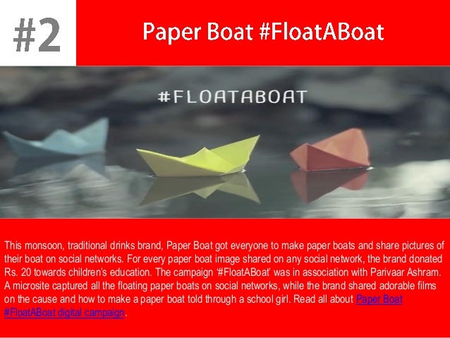 20 Digital Marketing Case Studies To Understand Power Of Digital Marketing Image result for paper boat digital marketing campaign