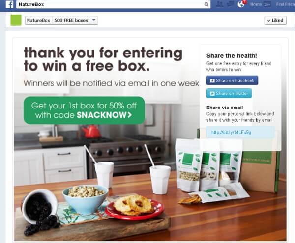 Top 10 Thank You Page Examples To Learn Lead Nurturing Naturebox_thank_you_page