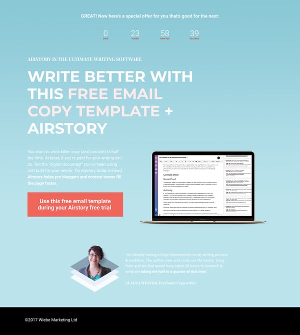 Top 10 Thank You Page Examples To Learn Lead Nurturing Typ-example-copyhackers