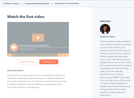 The 6 Things You Need To Do Every Month To Boost Your Conversion Rates Hubspot’s intro to social media marketing landing page