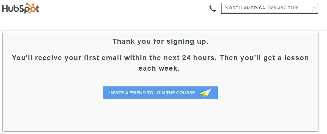 Top 10 Thank You Page Examples To Learn Lead Nurturing Hubspot-thank-you-page