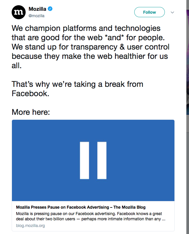 Cambridge Analytica Scandal : Everything You Need To Know Mozilla presses pause on facebook advertising