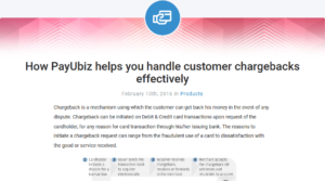 8 Important Guidelines Digital Marketers Use At Fintech Companies A snippet from payu blog on chargebacks