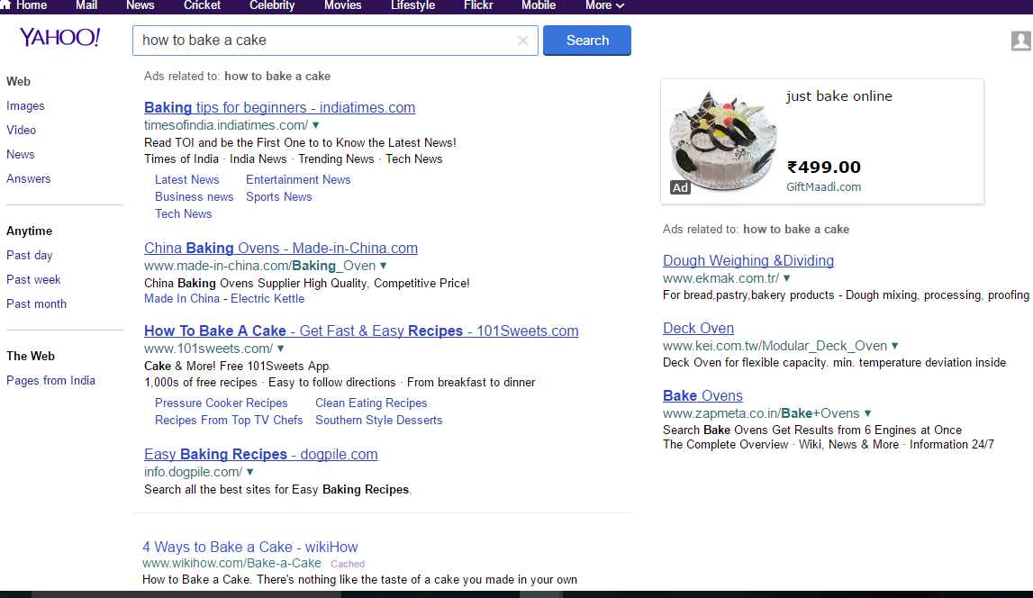 What Google Is Doing To Be A Search Giant? Yahoo-cake