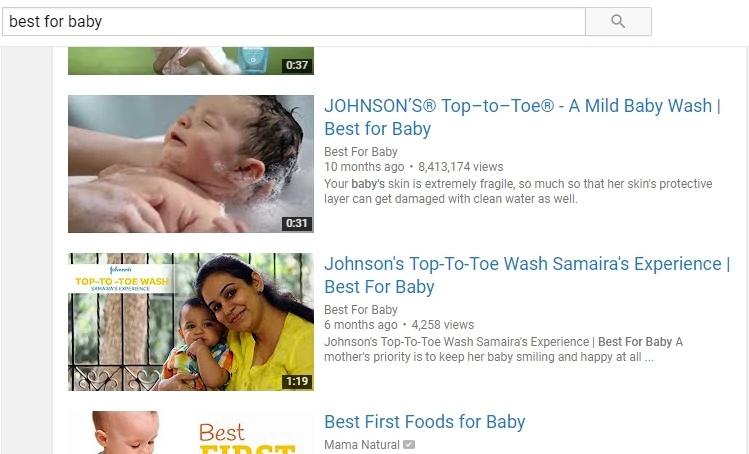 Johnson &Amp; Johnson Reached First Time Parents Via &Quot;Best For Baby' Youtube Campaign Johnson & johnson's best for baby youtube videos
