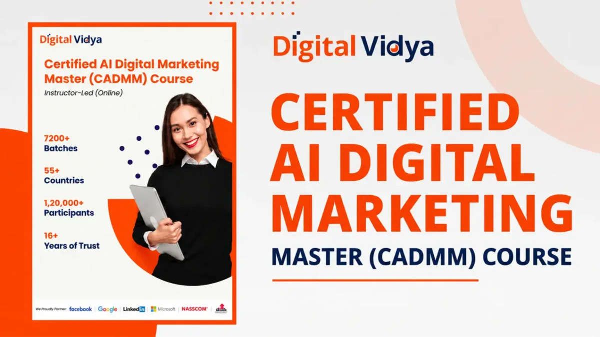 Certified AI Digital Marketing Master (CADMM) Course