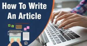 How to write an article