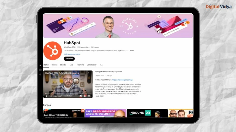 Hubspot Marketing Hubspot marketing youtube