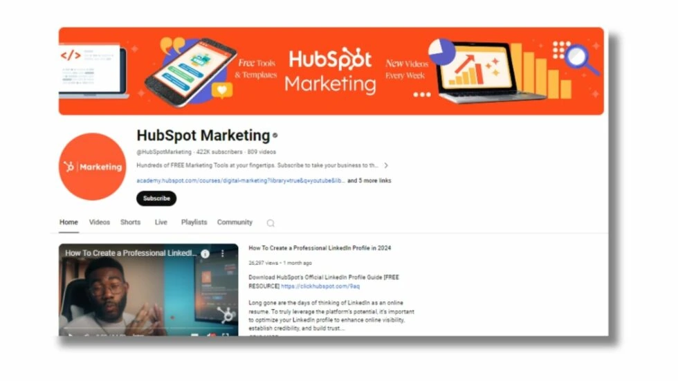 Hubspot Youtube Hubspot youtube channel
