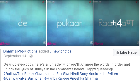 How Facebook Influences Movie Promotion And Its Success Ae dil hai mushkil_facebook advertising