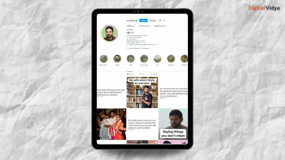 Jay Shetty Jay shetty inspirational storyteller on instagram and social media