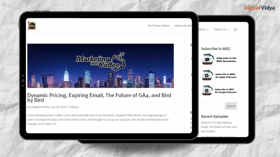 Marketing Over Coffee Marketing over coffee podcast and youtube