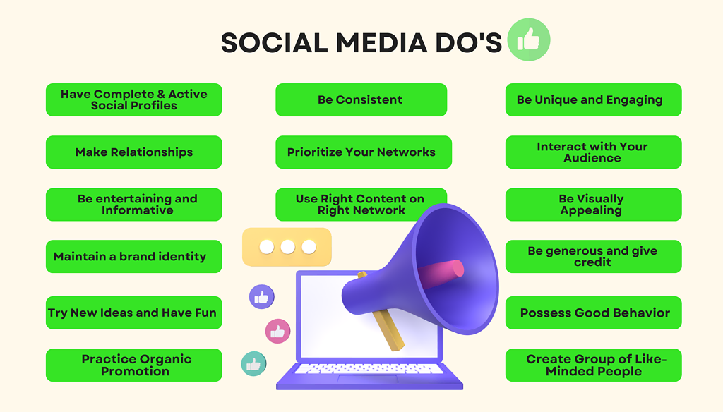 30 Social Media Do’s And Don’ts | Learn Social Media Marketing Etiquette Social media dos and donts