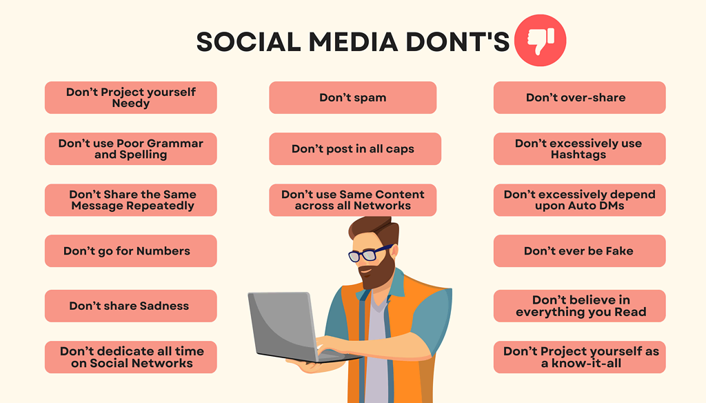30 Social Media Do’s And Don’ts | Learn Social Media Marketing Etiquette Social media donts