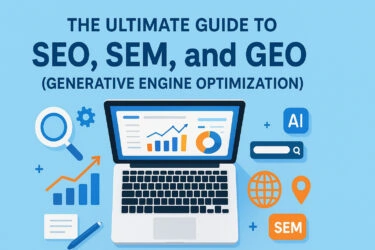 The ultimate guide to seo, sem and geo (generative engine optimization)